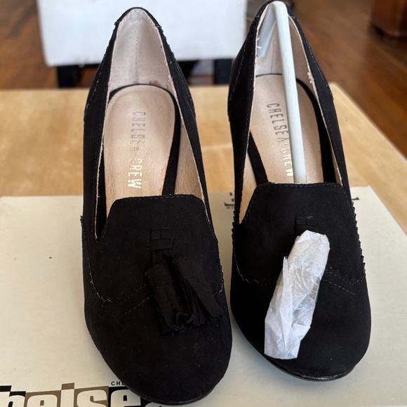 Chelsea Crew Luba Black Smoking Heels Sz 36/5 New - Picture 3 of 6